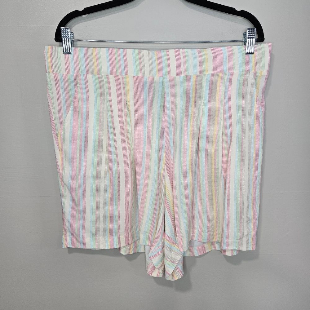 Torrid Feel The Fit Striped Pastel Women's Shorts